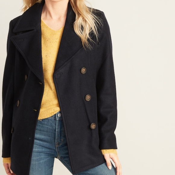 Old Navy Navy Blue Peacoat Jacket 